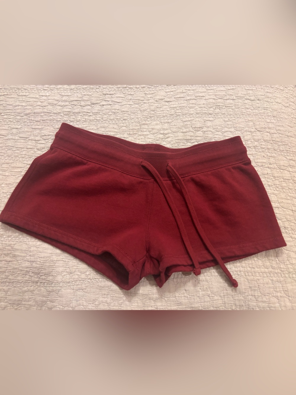 John Galt OS Burgundy Athletic Drawstring Shorts